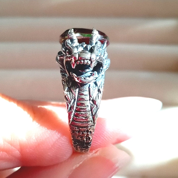 🐲BALI LEGACY WATERMELON QUARTZ DRAGON RING🐲 - Picture 11 of 13